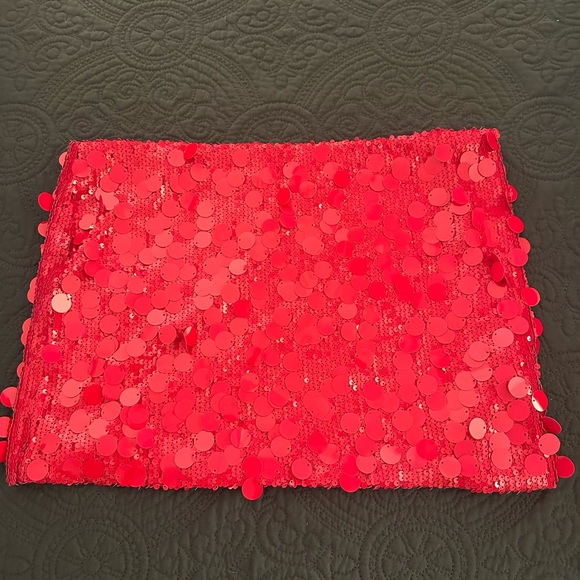 Edikted Sabina Low-Rise Sequin Mini Skirt - Picture 1 of 4
